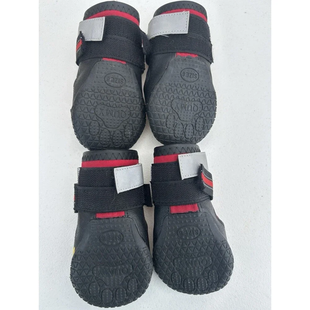 QUMY Dog Shoes/Socks – Size 6 (Pack of 4) Provide Reliable Paw Protection